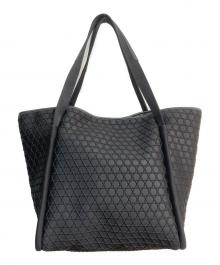 laquoh（ラクーオ）の古着「Kagome Emboss ボンディングトートバッグ」｜ブラック