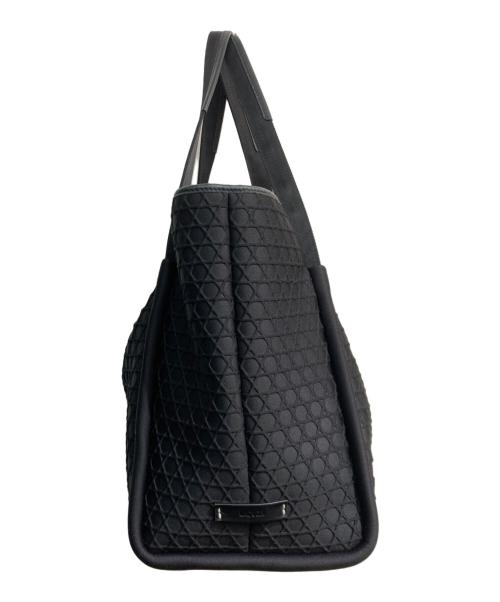 laquoh（ラクーオ）LAQUOH (ラクーオ) Kagome Emboss ボンディングトートバッグ ブラックの古着・服飾アイテム