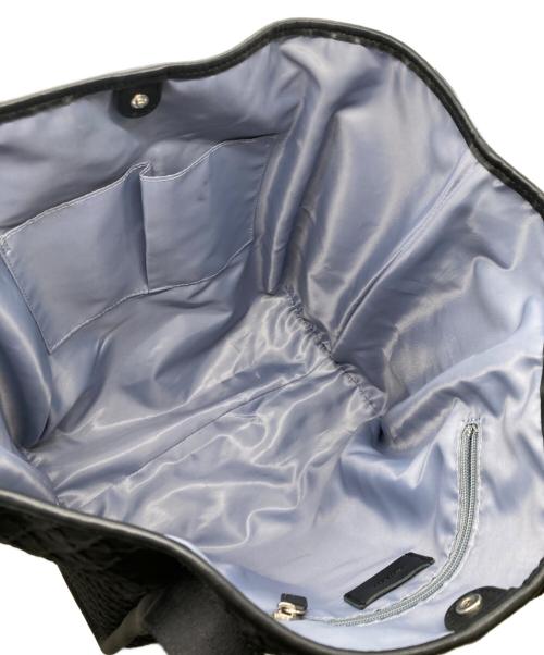 laquoh（ラクーオ）LAQUOH (ラクーオ) Kagome Emboss ボンディングトートバッグ ブラックの古着・服飾アイテム