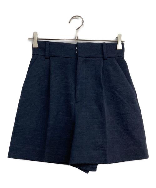 ESTNATION（エストネーション）ESTNATION (エストネーション) ミックスツイードライクショートパンツ ネイビー サイズ:34の古着・服飾アイテム