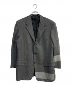 GIANNI VERSACEジャンニ・ヴェルサーチ）の古着「ヘリンボーンウールテーラードジャケット」｜グレー