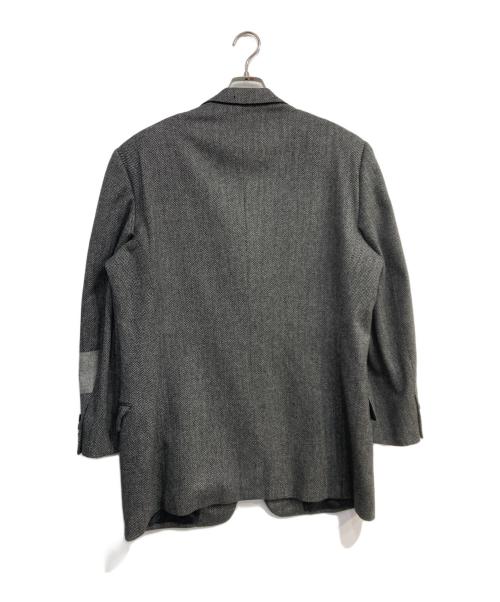 GIANNI VERSACE（ジャンニ・ヴェルサーチ）GIANNI VERSACE (ジャンニ・ヴェルサーチ) ヘリンボーンウールテーラードジャケット グレー サイズ:-の古着・服飾アイテム