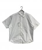 SOFTHYPHENソフトハイフン）の古着「TYPEWRITER S/S OVER SIZED SHIRT」｜ホワイト