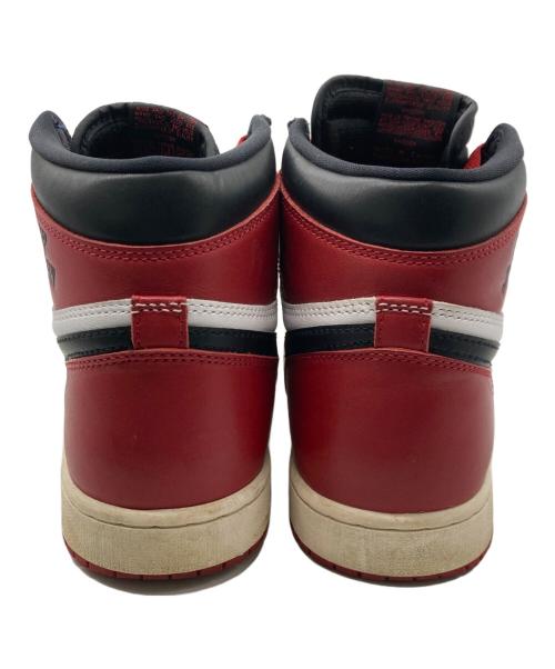 NIKE（ナイキ）NIKE (ナイキ) AIR JORDAN 1 RETRO HIGH OG レッド×ホワイト サイズ:28cmの古着・服飾アイテム