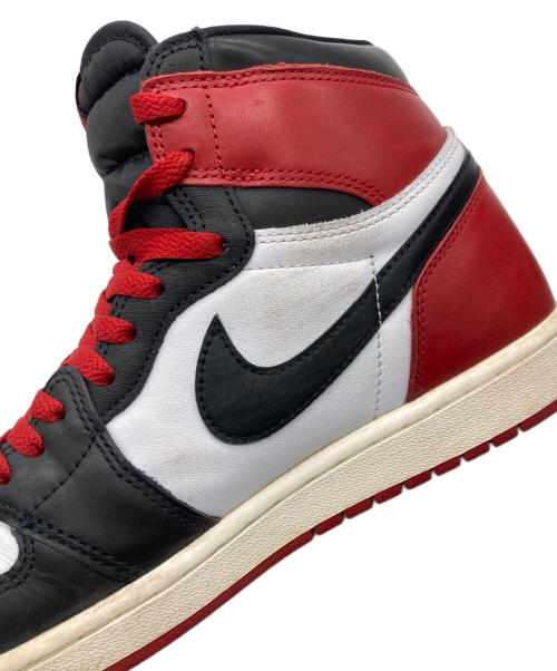 NIKE（ナイキ）NIKE (ナイキ) AIR JORDAN 1 RETRO HIGH OG レッド×ホワイト サイズ:28cmの古着・服飾アイテム