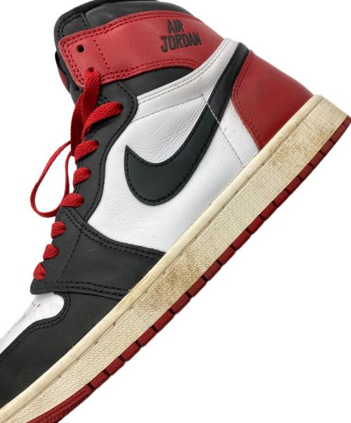 NIKE（ナイキ）NIKE (ナイキ) AIR JORDAN 1 RETRO HIGH OG レッド×ホワイト サイズ:28cmの古着・服飾アイテム