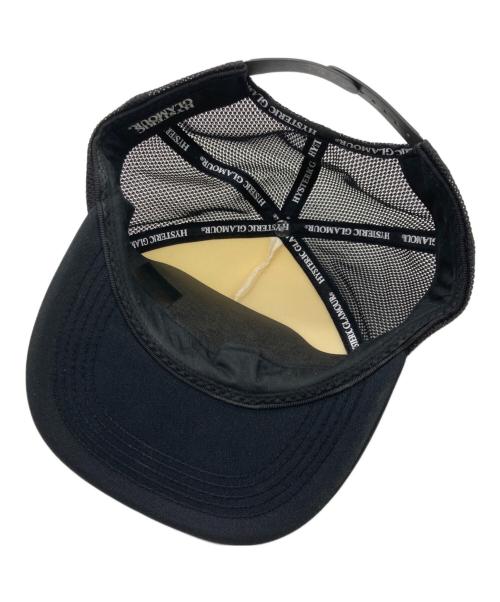 Hysteric Glamour（ヒステリックグラマー）Hysteric Glamour (ヒステリックグラマー) STAR EVIL メッシュキャップ ホワイト×ブラックの古着・服飾アイテム