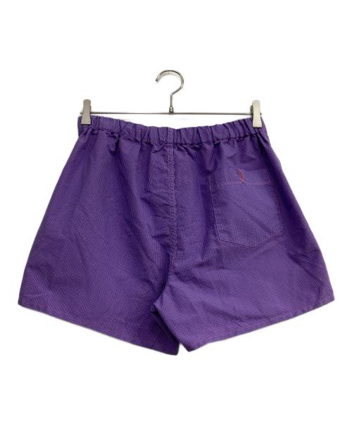 RE-PURPOSE（リパーパス）RE-PURPOSE (リパーパス) gingham shorts パープル サイズ:Mの古着・服飾アイテム