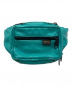 VANSONバンソン）の古着「レザーウエストバッグ」｜グリーン