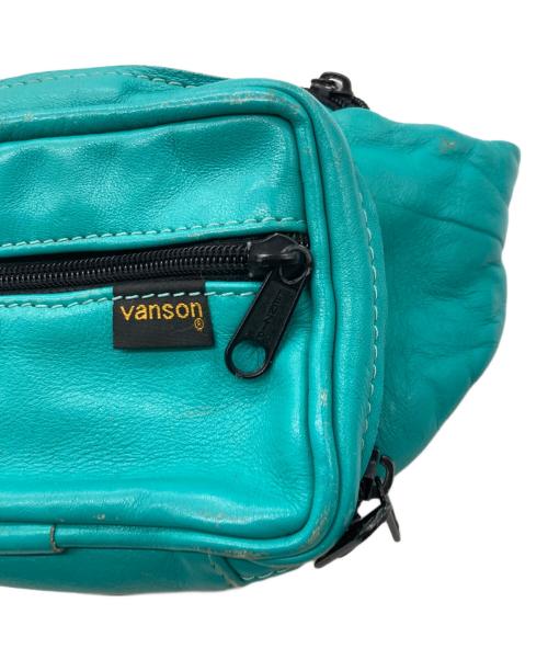 VANSON（バンソン）VANSON (バンソン) レザーウエストバッグ グリーンの古着・服飾アイテム