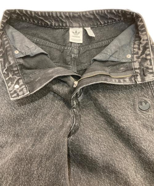 adidas Originals（アディダスオリジナル）adidas originals (アディダスオリジナル) プレミアム エッセンシャルズ ワイドレッグデニムパンツ　IW5761 ブラック サイズ:26の古着・服飾アイテム