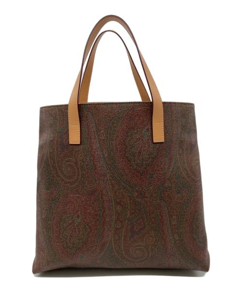 ETRO（エトロ）ETRO (エトロ) ペイズリー柄トートバッグ ブラウンの古着・服飾アイテム