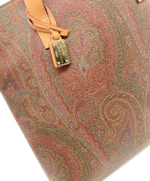 ETRO（エトロ）ETRO (エトロ) ペイズリー柄トートバッグ ブラウンの古着・服飾アイテム