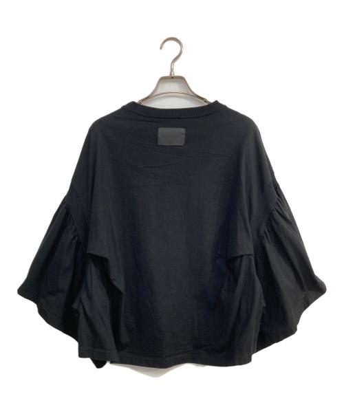 COGTHEBIGSMOKE（コグザビッグスモーク）COGTHEBIGSMOKE (コグザビッグスモーク) LAURA GATHERED SLV TOP ブラック サイズ:FREEの古着・服飾アイテム