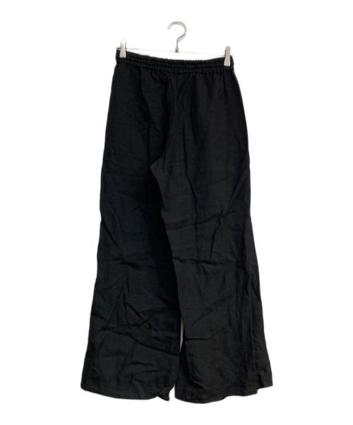 IENA LA BOUCLE（イエナ ラ ブークル）IENA LA BOUCLE (イエナ ラ ブークル) リネンブロードイージーパンツ ブラック サイズ:34の古着・服飾アイテム