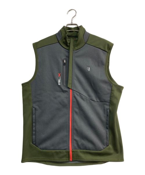RLX RALPH LAUREN（アールエルエックスラルフローレン）RLX RALPH LAUREN (アールエルエックスラルフローレン) ジップベスト グリーン サイズ:Mの古着・服飾アイテム