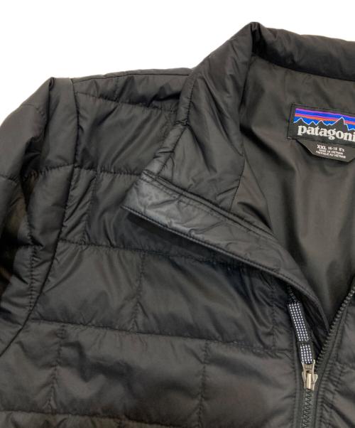 Patagonia（パタゴニア）Patagonia (パタゴニア) ナノ・パフ・ブリック・キルト・ジャケット　68001　キッズ規格 ブラック サイズ:XXLの古着・服飾アイテム
