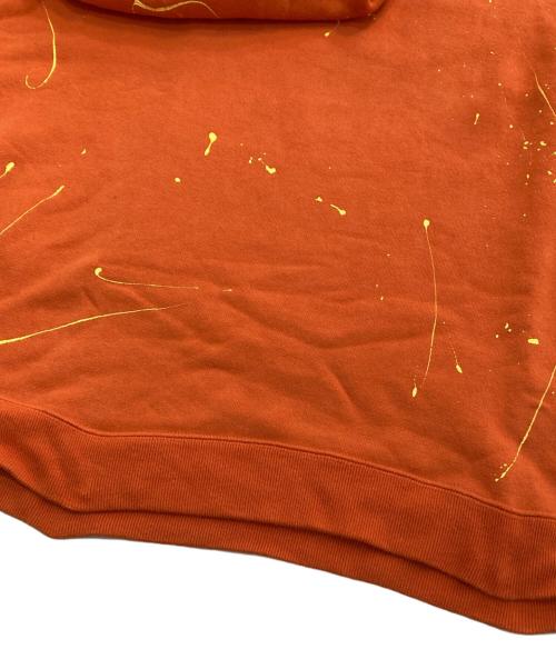 MUSIC SAVED MY LIFE（ミュージック セイブ マイ ライフ）MUSIC SAVED MY LIFE (ミュージック セイブ マイ ライフ) ペイントバイカラースウェット　M101-02L5-CL51 オレンジ サイズ:Lの古着・服飾アイテム