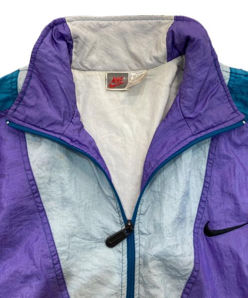 NIKE（ナイキ）NIKE (ナイキ) ヴィンテージナイロンジャケット　 90’s　 銀タグ　F30105FAW ブルー×パープル サイズ:-の古着・服飾アイテム
