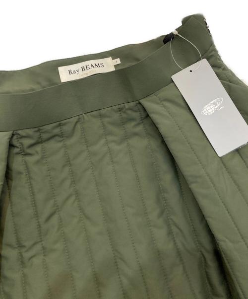 RAY BEAMS（レイ ビームス）RAY BEAMS (レイ ビームス) キルティングAラインスカート　63-27-0439-370 オリーブ サイズ:1 未使用品の古着・服飾アイテム