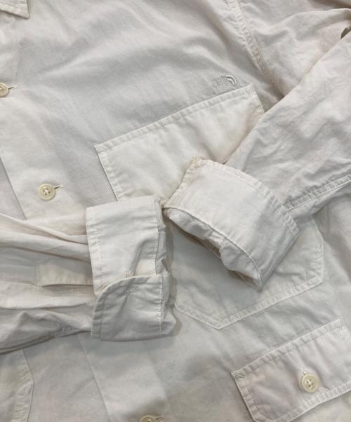 THE NORTHFACE PURPLELABEL（ザ・ノースフェイス パープルレーベル）THE NORTHFACE PURPLELABEL (ザ・ノースフェイス パープルレーベル) Field L/S Shirt　NT3311N ホワイト サイズ:Sの古着・服飾アイテム