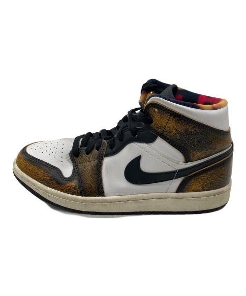 NIKE（ナイキ）NIKE (ナイキ) AIR JORDAN 1 MID SE ブラウン×ホワイト サイズ:27cmの古着・服飾アイテム