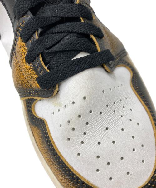 NIKE（ナイキ）NIKE (ナイキ) AIR JORDAN 1 MID SE ブラウン×ホワイト サイズ:27cmの古着・服飾アイテム