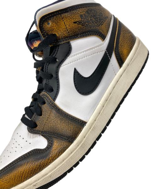 NIKE（ナイキ）NIKE (ナイキ) AIR JORDAN 1 MID SE ブラウン×ホワイト サイズ:27cmの古着・服飾アイテム