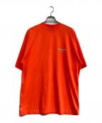 BALENCIAGAバレンシアガ）の古着「キャンペーンロゴTシャツ」｜オレンジ
