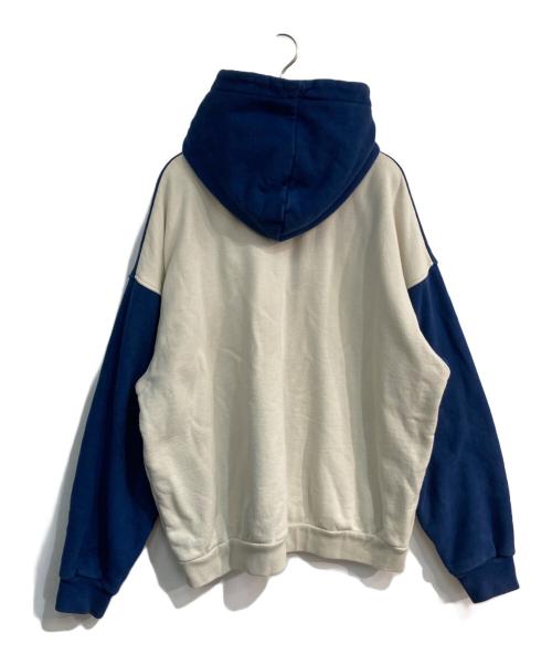 BoTT（ボット）BoTT (ボット) 2 Tone Pullover Hoodie　223BoTT07 ブルー×ホワイト サイズ:XXLの古着・服飾アイテム