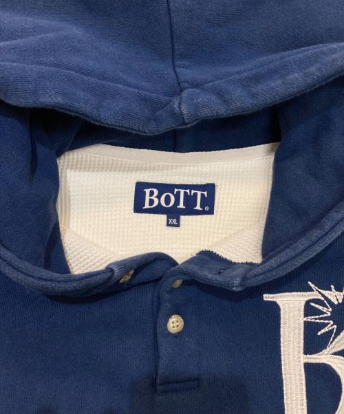 BoTT（ボット）BoTT (ボット) 2 Tone Pullover Hoodie　223BoTT07 ブルー×ホワイト サイズ:XXLの古着・服飾アイテム