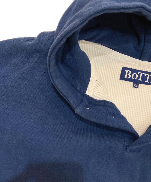 BoTT（ボット）BoTT (ボット) 2 Tone Pullover Hoodie　223BoTT07 ブルー×ホワイト サイズ:XXLの古着・服飾アイテム