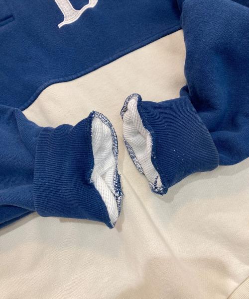 BoTT（ボット）BoTT (ボット) 2 Tone Pullover Hoodie　223BoTT07 ブルー×ホワイト サイズ:XXLの古着・服飾アイテム