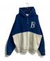 BoTT（ボット）の古着「2 Tone Pullover Hoodie　223BoTT07」｜ブルー×ホワイト
