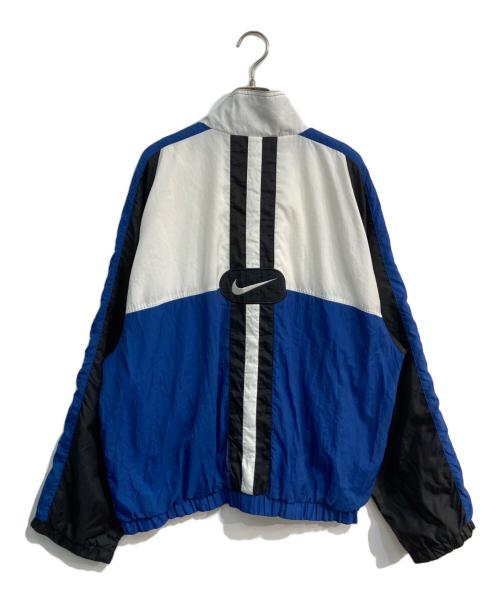 NIKE（ナイキ）NIKE (ナイキ) ナイロンジャケット　銀タグ ブルー×ホワイト サイズ:Lの古着・服飾アイテム