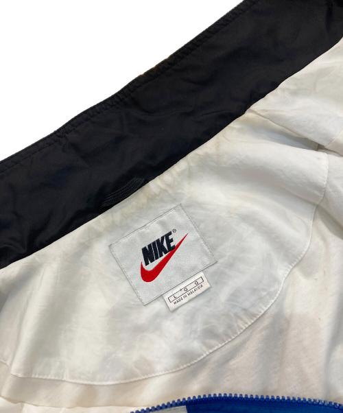 NIKE（ナイキ）NIKE (ナイキ) ナイロンジャケット　銀タグ ブルー×ホワイト サイズ:Lの古着・服飾アイテム