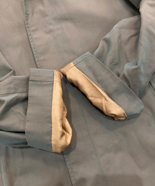 Burberry's（バーバリー）Burberry's (バーバリーズ) 裏ノバチェックステンカラーコート グリーン サイズ:-の古着・服飾アイテム