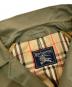 中古・古着 Burberry's (バーバリーズ) 裏ノバチェックステンカラーコート グリーン サイズ:-：6000円
