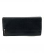 PRADAプラダ）の古着「サフィアーノレザーウォレット」｜ブラック