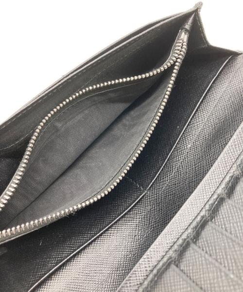 PRADA（プラダ）PRADA (プラダ) サフィアーノレザーウォレット ブラックの古着・服飾アイテム