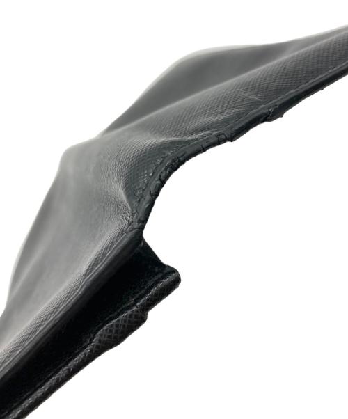 PRADA（プラダ）PRADA (プラダ) サフィアーノレザーウォレット ブラックの古着・服飾アイテム