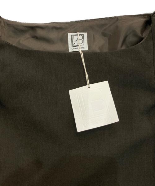laube blanc（ローブブラン）LAUBE BLANC (ローブブラン) Drape Sleeve Balloon Tops　25AU-12 ブラウン サイズ:Freeの古着・服飾アイテム