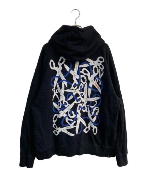 Denham（デンハム）Denham (デンハム) HEDOF (ヘドフ) シザーグラフィックパーカー　01-22-02-60-120 ブラック サイズ:XLの古着・服飾アイテム