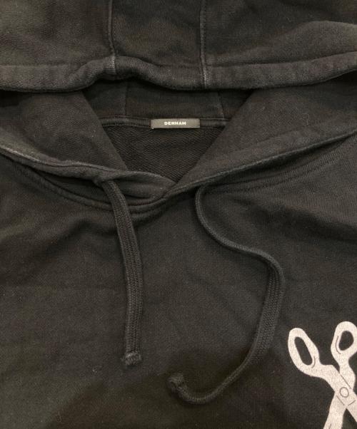 Denham（デンハム）Denham (デンハム) HEDOF (ヘドフ) シザーグラフィックパーカー　01-22-02-60-120 ブラック サイズ:XLの古着・服飾アイテム