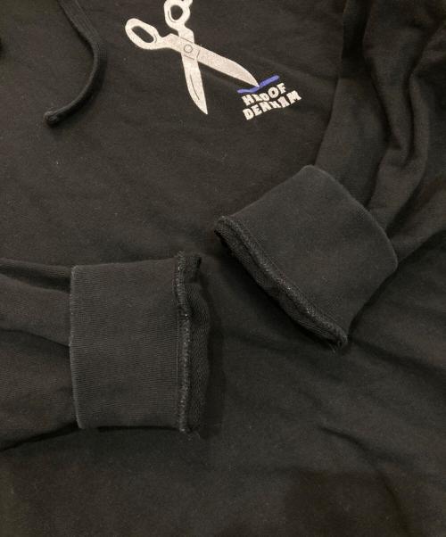 Denham（デンハム）Denham (デンハム) HEDOF (ヘドフ) シザーグラフィックパーカー　01-22-02-60-120 ブラック サイズ:XLの古着・服飾アイテム