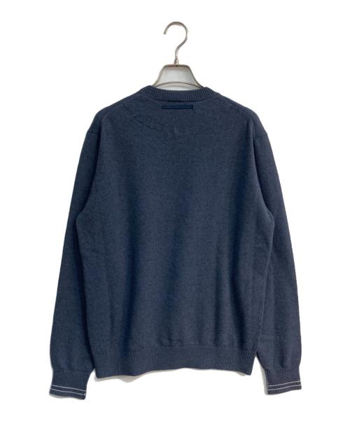 The shepherd UNDERCOVER（ザシェパード アンダーカバー）the shepherd UNDERCOVER (ザシェパード アンダーカバー) ウールカシミヤニットセーター　US2D4991-2 ネイビー サイズ:3の古着・服飾アイテム