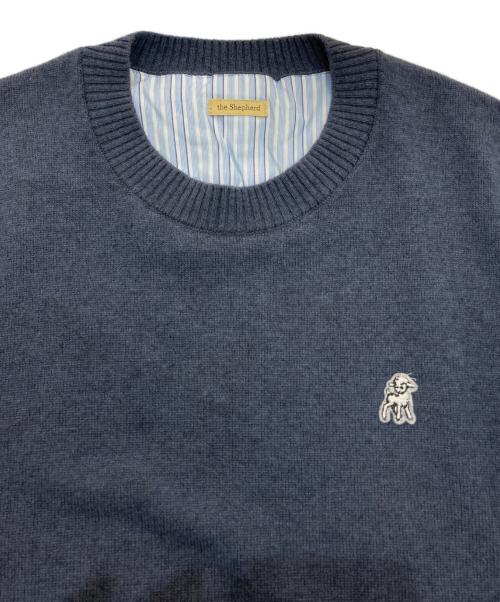 The shepherd UNDERCOVER（ザシェパード アンダーカバー）the shepherd UNDERCOVER (ザシェパード アンダーカバー) ウールカシミヤニットセーター　US2D4991-2 ネイビー サイズ:3の古着・服飾アイテム