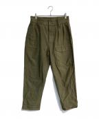 NIGEL CABOURNナイジェルケーボン）の古着「BRITISH ARMY PANT-SATIN」｜グリーン