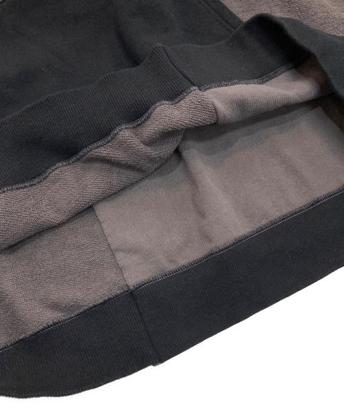 Name.（ネーム）Name. (ネーム) アシンメトリック スイッチングフーディ　NMCU-022 チャコールグレー サイズ:2の古着・服飾アイテム