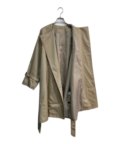 12closet（トゥエルブクローゼット）12closet (トゥエルブクローゼット) ノーカラートレンチコート　713512710 ベージュ サイズ:Freeの古着・服飾アイテム